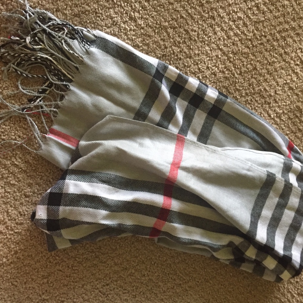 Lamb scarf plaid Pashmina